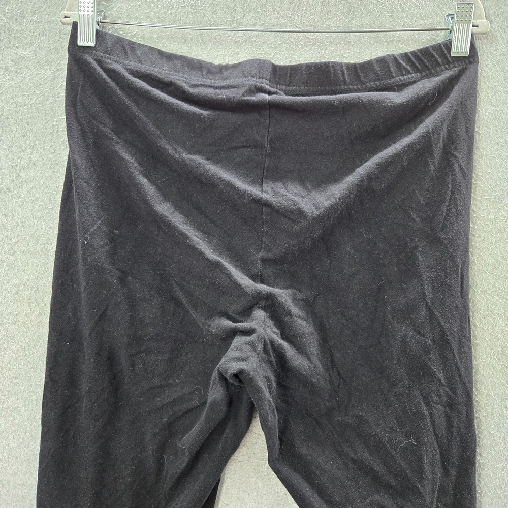 Torrid Women Pants 2 Black Lace Up Ankle Leggings Elastic Waist 23" Inseam - Picture 7 of 8